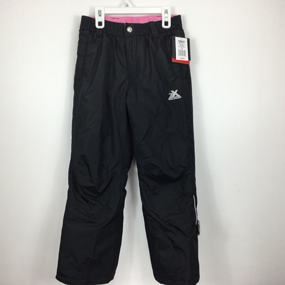 girls black snow pants